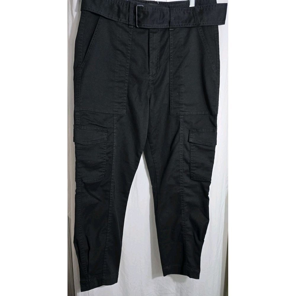 Banana Republic Pants Women's Size 6 Black Belted Utility Cargo Jeans NWT $100